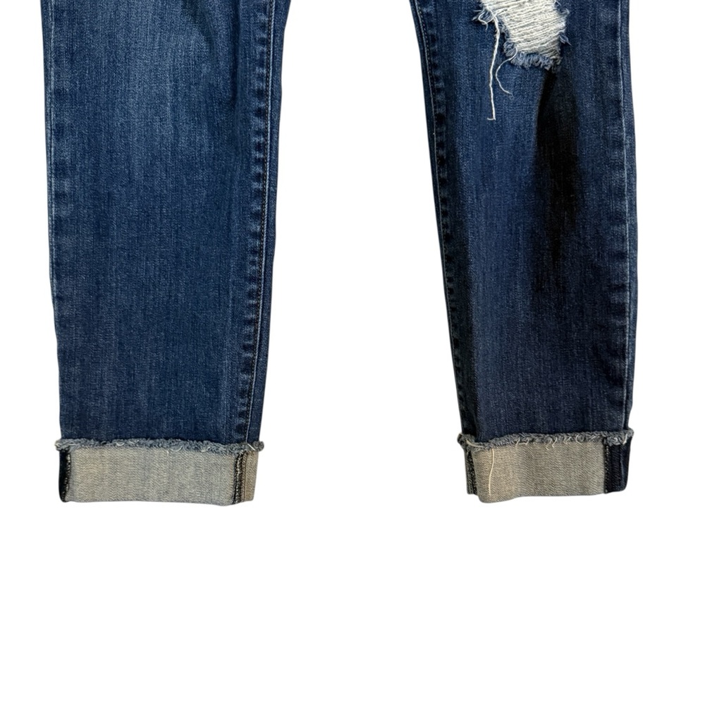 Kut from the Kloth Amy Ankle Straight Leg Jeans Distressed Cuffed Women’s 10 - Picture 4 of 16